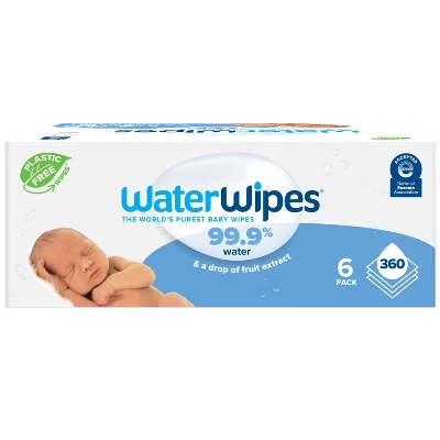WaterWipes Plastic-Free Original Unscented 99.9% Water Based Baby Wipes - (Select Count) 11 WaterWipes Plastic-Free Original Unscented 99.9% Water Based Baby Wipes - (Select Count) - Image 11