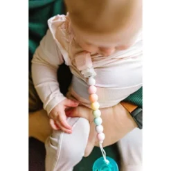Loulou Lollipop Lolli Soother Holder In Silicone Clip - Cotton Candy -Baby Products GUEST ce15e7bb 660d 4829 9177 e768e953164d