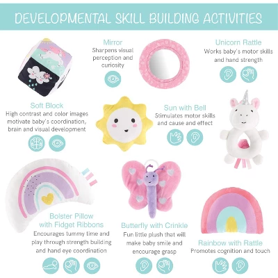 The Peanutshell Rainbow Paradise 7-in-1 Activity Gym & Play Mat For Baby 2 The Peanutshell Rainbow Paradise 7-in-1 Activity Gym & Play Mat For Baby - Image 2