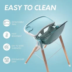 Children Of Design Adjustable 6-in-1 Wooden Classic High Chair For Babies & Toddlers -Baby Products GUEST d1465bf9 d6da 4058 849a 3e2f57748dc5