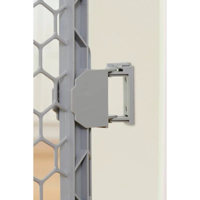 Regalo Plastic Play Yard With Door - Gray 4 Regalo Plastic Play Yard With Door - Gray - Image 4