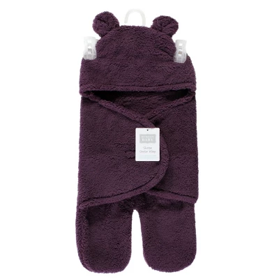 Hudson Baby Infant Girl Animal Faux Shearling Baby Outdoor Stroller Sack Wrap, Purple, One Size 1 Hudson Baby Infant Girl Animal Faux Shearling Baby Outdoor Stroller Sack Wrap, Purple, One Size