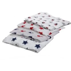 Bacati - Little Sailor Blue/Navy/Red Boys Muslin Swaddling Blankets Set Of 4 -Baby Products GUEST d56530bf d1f2 4672 845a 36475b60b076