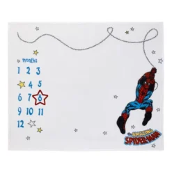 Marvel Amazing Spider-Man Super Soft Milestone Baby Blanket