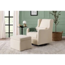 Carter's By DaVinci Adrian Swivel Glider With Storage Ottoman -Baby Products GUEST d795fae3 a3b8 4c7e badf fa57c7b774db