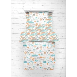 Bacati - Jungle Safari Boys Aqua/Orage Muslin 5 Pc Toddler Bedding Set With Dec Pillow 15 Bacati - Jungle Safari Boys Aqua/Orage Muslin 5 Pc Toddler Bedding Set With Dec Pillow -Baby Products GUEST e75c38a9 2c94 4748 9a34 842f92a65f15