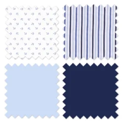 Bacati - Little Sailor Blue Navy 3 Pc Toddler Sheet Set -Baby Products GUEST ea7189f4 e70e 4eba 9ab8 966768ff4c5e