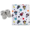 Fisher Price Fisher-Price Space Explorer Sherpa Lined Blanket And Plush Booties