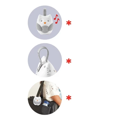 Skip Hop Stroll & Go Portable Owl Baby Soother 3 Skip Hop Stroll & Go Portable Owl Baby Soother - Image 3