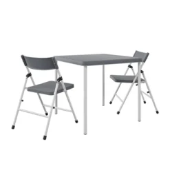 Cosco 3pc Kids' Activity Set With Folding Chairs Gray/White -Baby Products GUEST ebcbed96 e5ef 476b bf78 f9c939126033