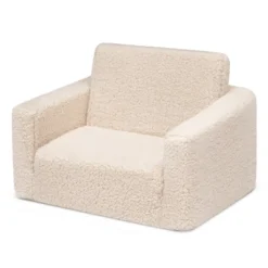 Delta Children Kids' Cozee Flip-Out Sherpa 2-in-1 Convertible Chair -Baby Products GUEST ebe48db6 9099 4b02 b5ea 870197ac249f