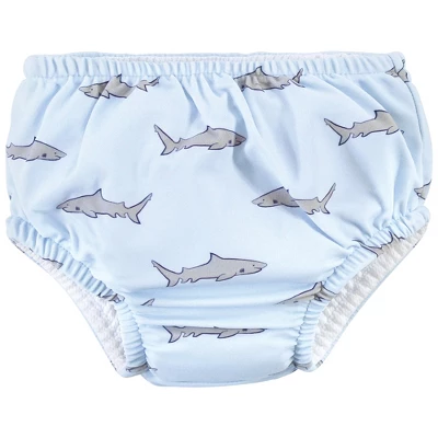 Hudson Baby Infant And Toddler Unisex Swim Diapers, Blue Gray Shark 2 Hudson Baby Infant And Toddler Unisex Swim Diapers, Blue Gray Shark - Image 2