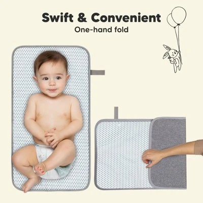 KeaBabies Swift Diaper Changing Pad, Portable Waterproof Diaper Changing Pad For Baby, Travel Changing Pad For Diaper Bag 4 KeaBabies Swift Diaper Changing Pad, Portable Waterproof Diaper Changing Pad For Baby, Travel Changing Pad For Diaper Bag - Image 4