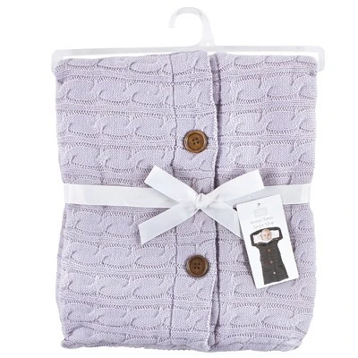Hudson Baby Infant Girl Faux Shearling Knitted Baby Lounge Stroller Wrap Sack, Lilac, One Size 1 Hudson Baby Infant Girl Faux Shearling Knitted Baby Lounge Stroller Wrap Sack, Lilac, One Size